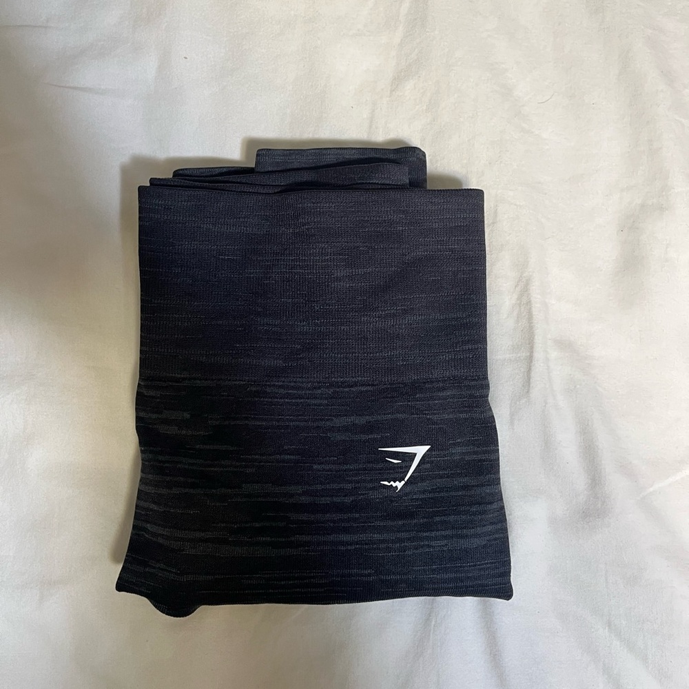 Gymshark - Adapt Marl Seamless Leggings (Black/Smokey Gray) SMALL - Picture 3 of 3